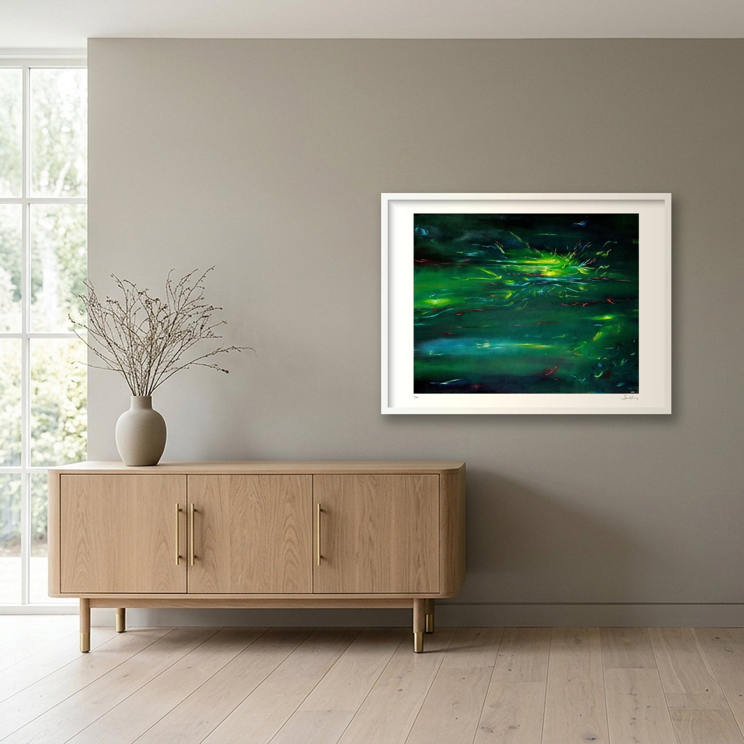 Comfortably Numb — 80×60cm, 31×24" White Frame