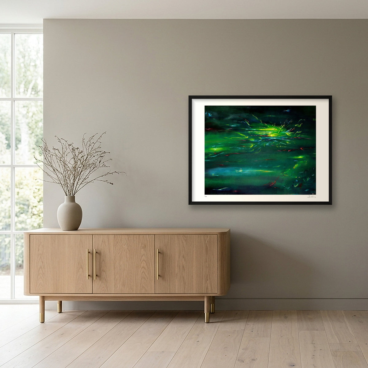 Comfortably Numb — 80×60cm, 31×24" Black Frame