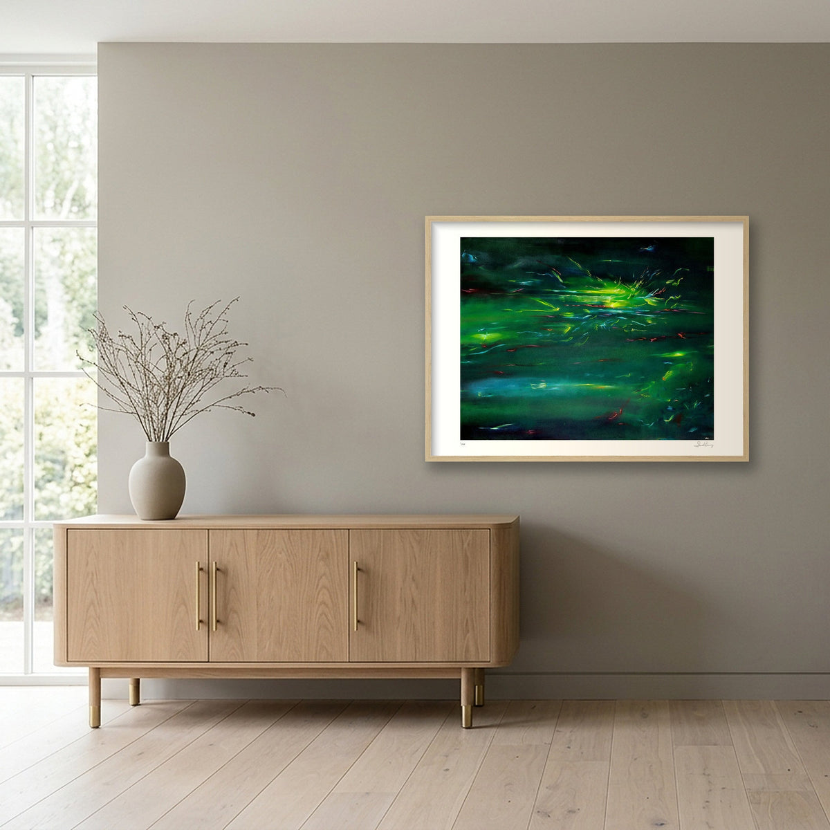 Comfortably Numb — 80×60cm, 31×24" Oak Frame